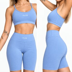 Conjunto Biker + Top Tira Lycra