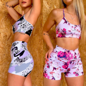 Conjunto Top Tira + Short Estampado