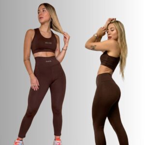 Conj Calza + Top Deportivo Cerrado Lycra